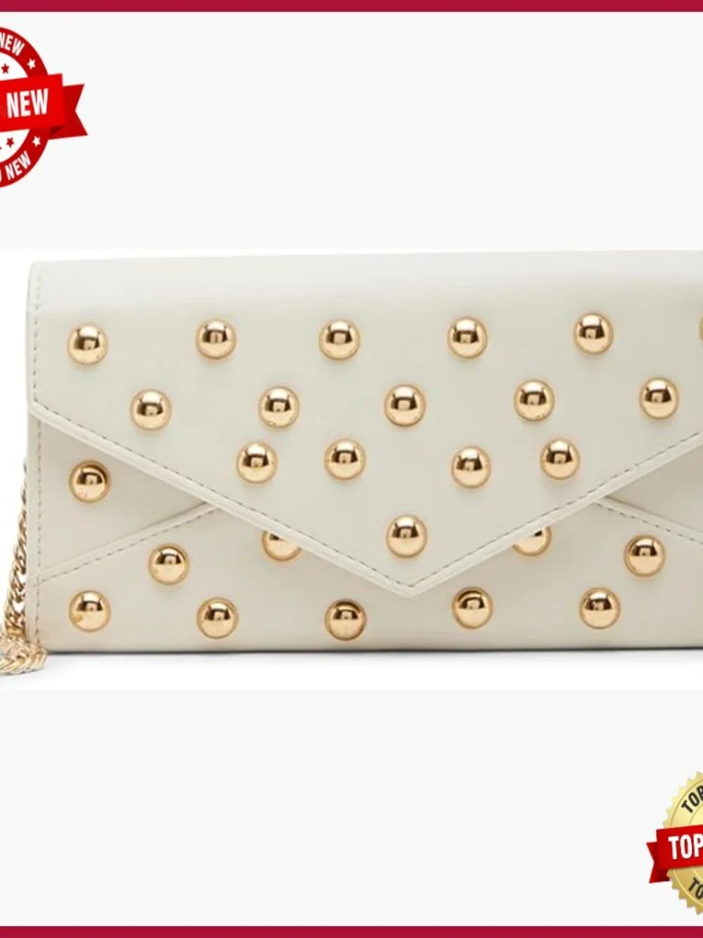 Studded Wallet on a String Crossbody Clutch Shoulder Bag
